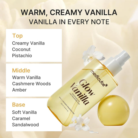 Glow Vanilla Hair & Body Fragrance Mist - 100ml