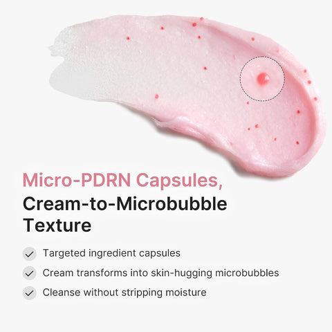 PDRN Pink Glutathione Capsule Cleansing Foam - 120g