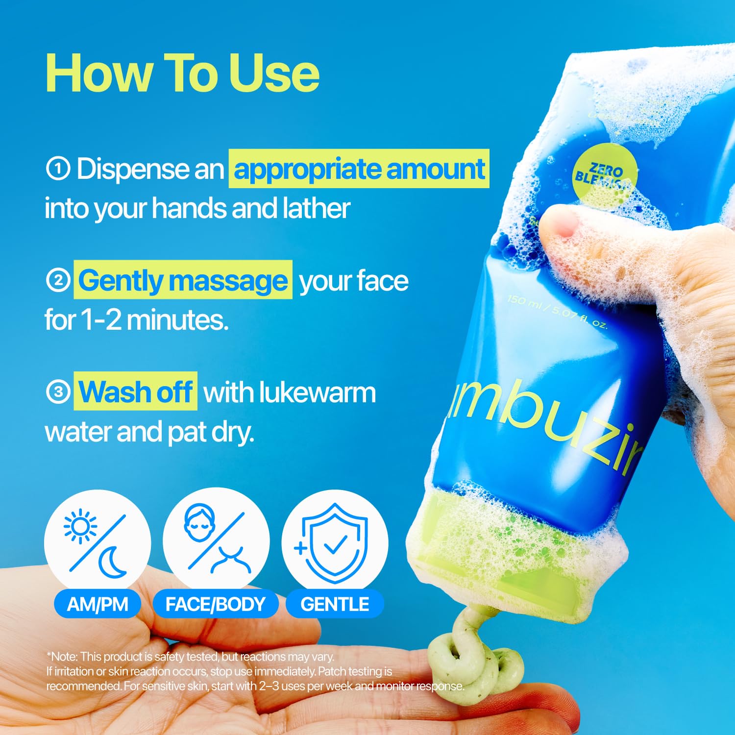 Zero Blemish Clarifying 2% Sulfur Cleansing Foam - 150ml