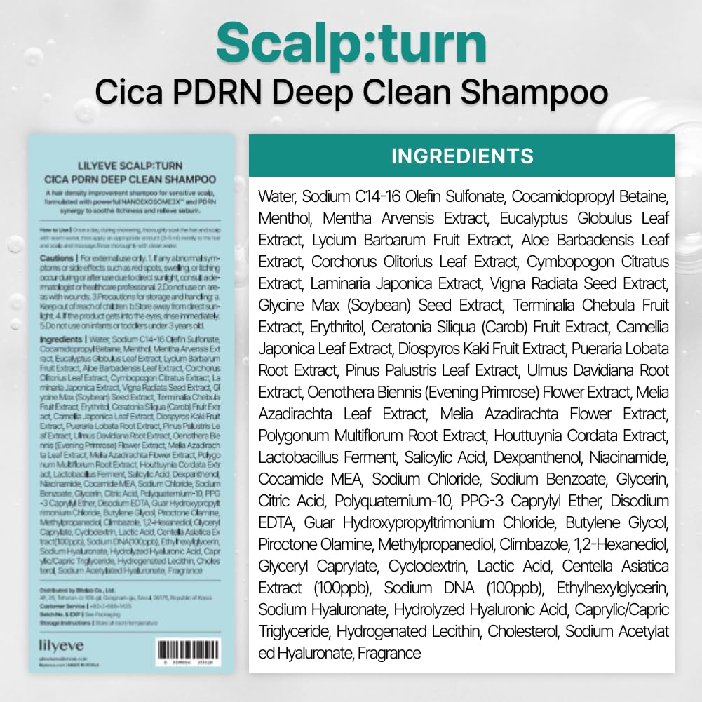 Cica PDRN Deep Clean Shampoo - 500ml