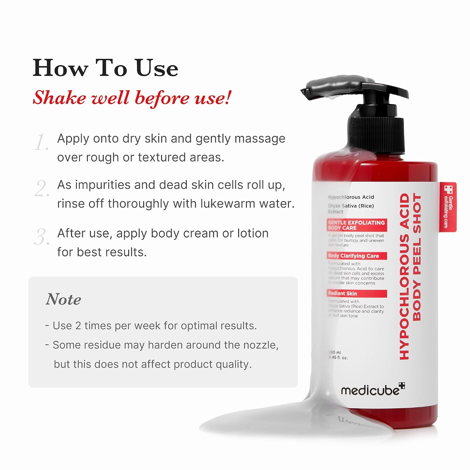 Hypochlorous Acid Body Peel Shot - 280ml