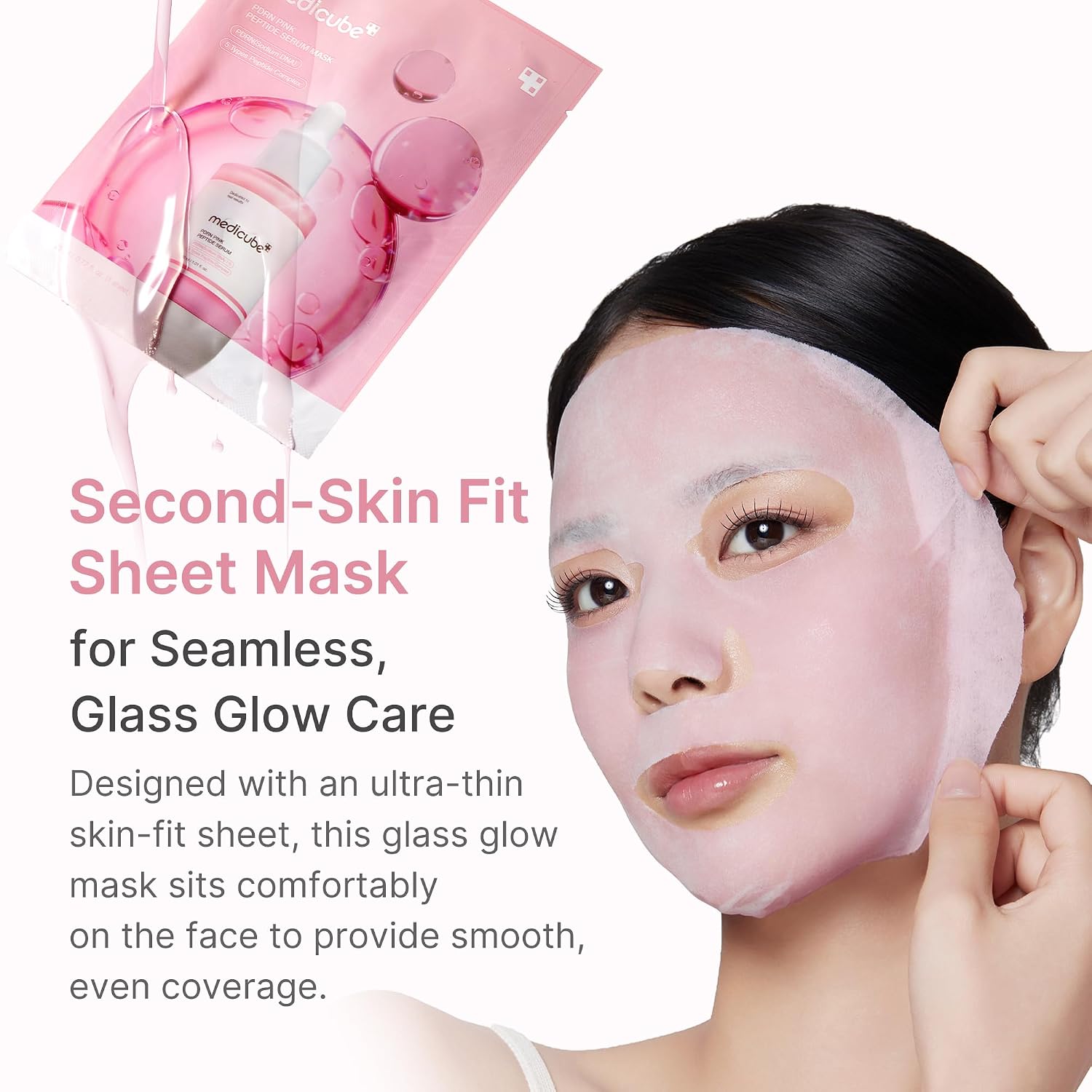 PDRN Pink Peptide Serum Mask - 6ea