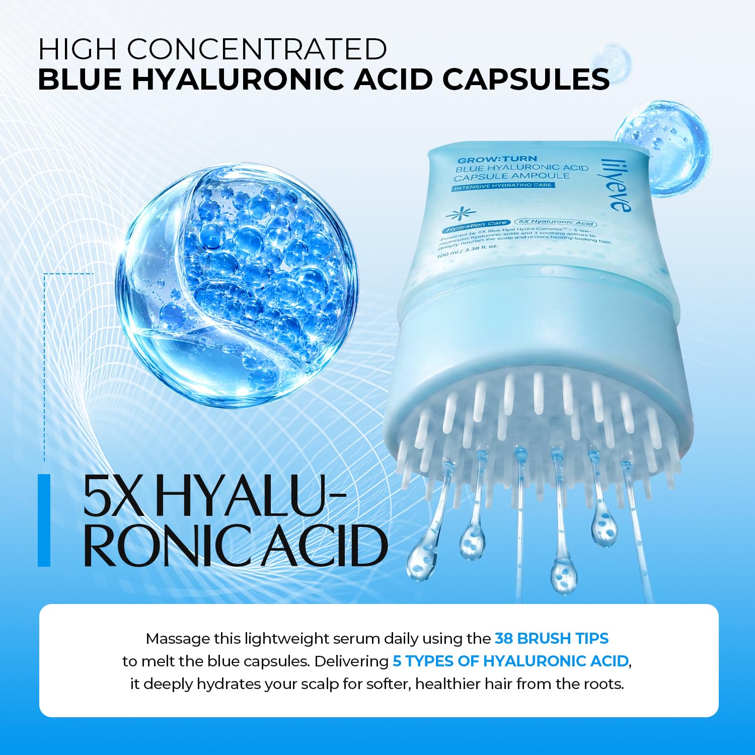 Blue Hyaluronic Acid Capsule Ampoule - 100ml
