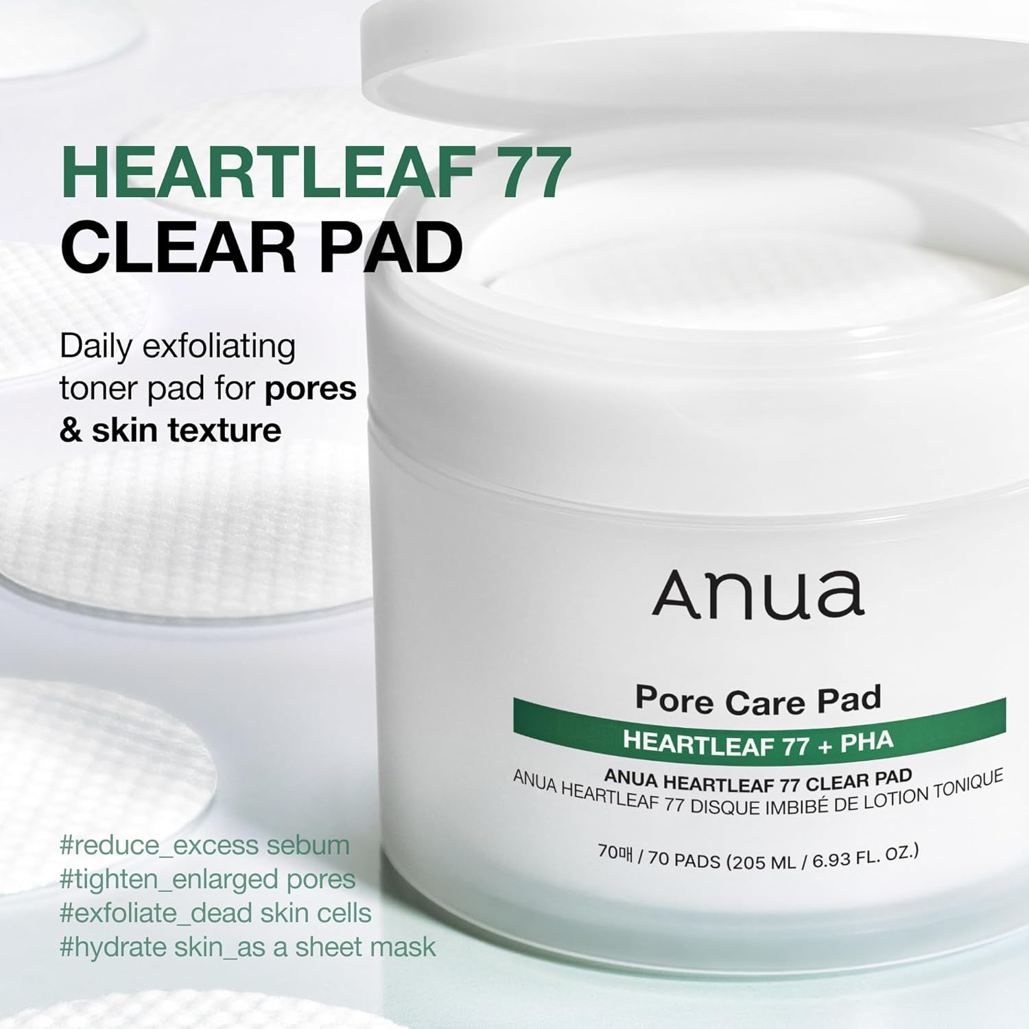 Heartleaf 77% Toner Pad - 160ml