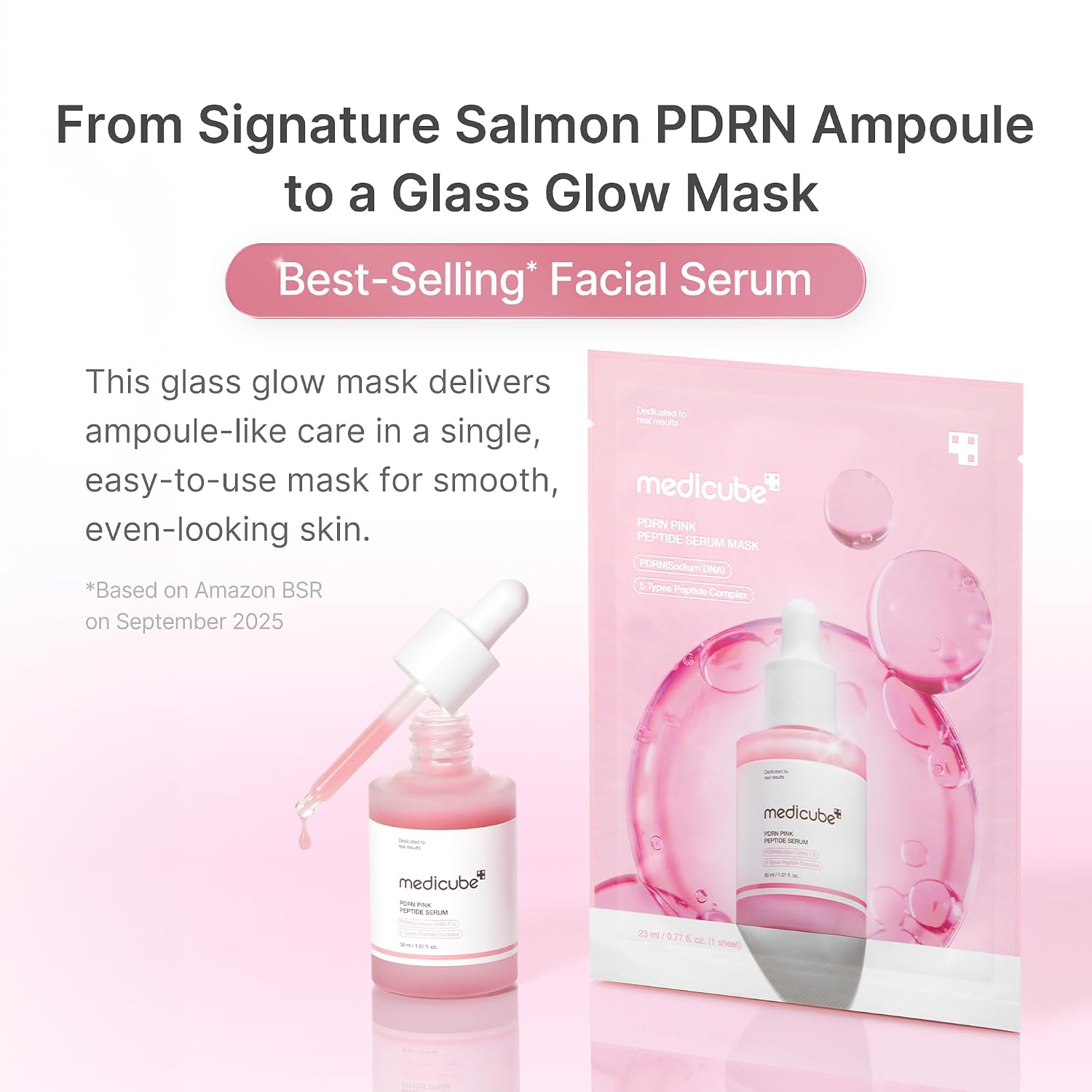 PDRN Pink Peptide Serum Mask - 6ea