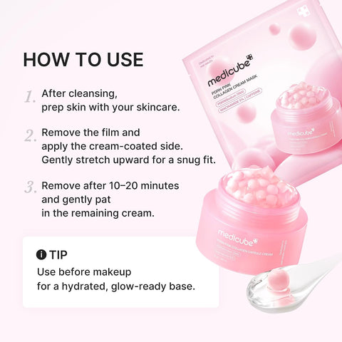 PDRN Pink Collagen Cream Mask - 4ea