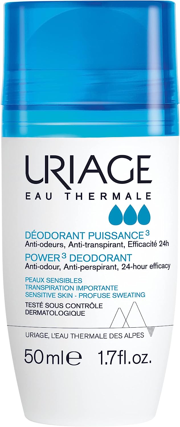 Uriage Power 3 Roll On Deodorant, 50 ml