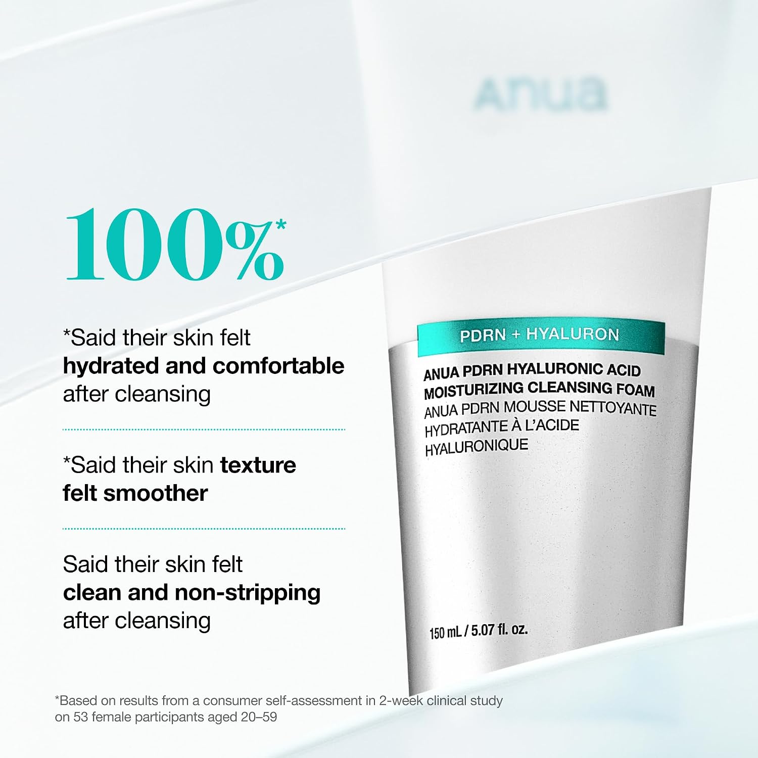 PDRN Hyaluronic Acid Moisturizing Cleansing Foam - 150ml