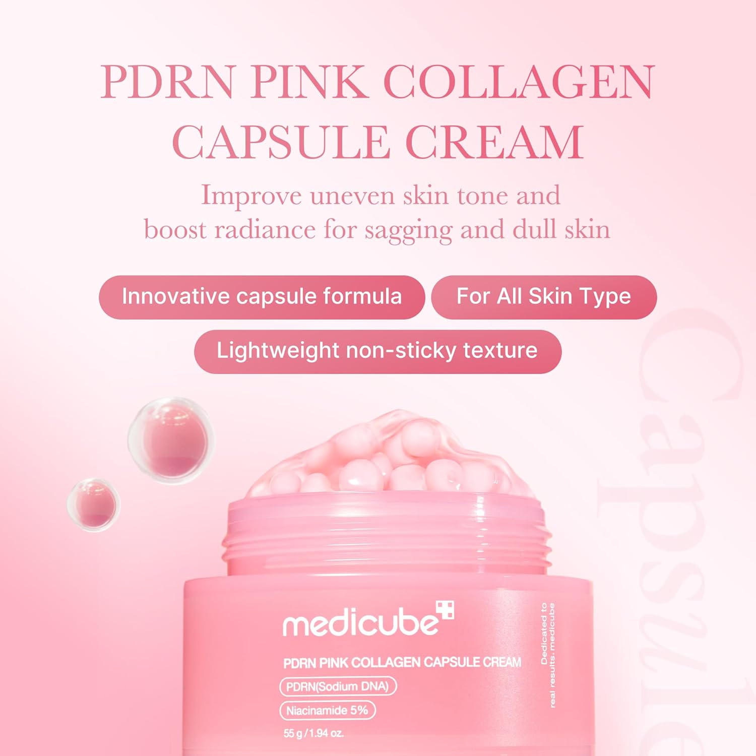 PDRN Pink Collagen Capsule Cream - 55g-Noura Skincare