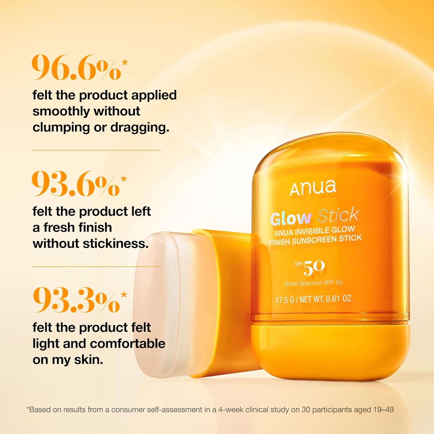Invisible Glow Finish Sunscreen Stick - 18g