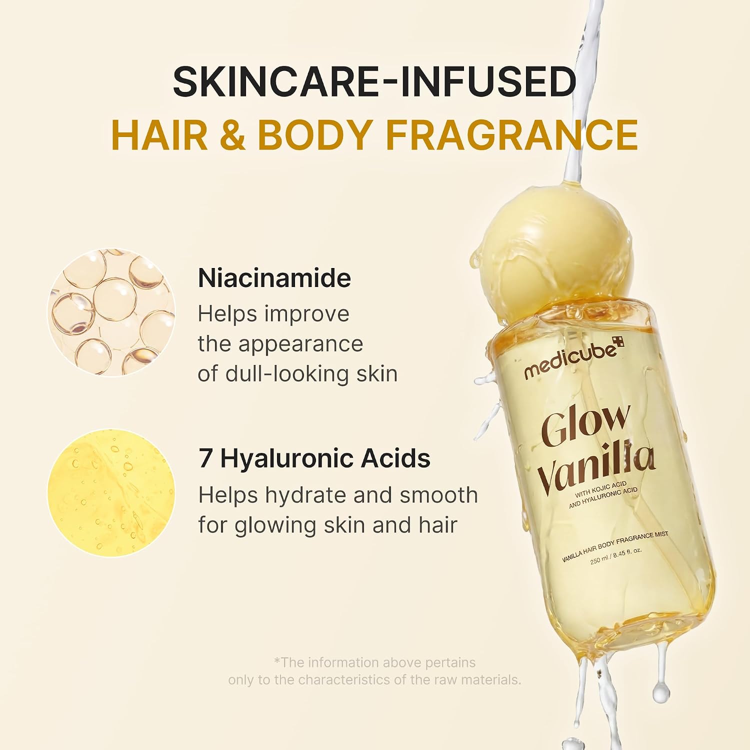 Glow Vanilla Hair & Body Fragrance Mist - 100ml