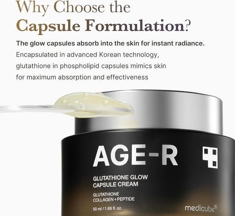 AGE-R Glutathione Glow Capsule Cream - 50ml