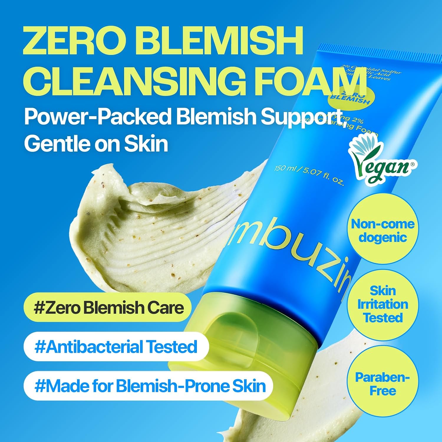 Zero Blemish Clarifying 2% Sulfur Cleansing Foam - 150ml