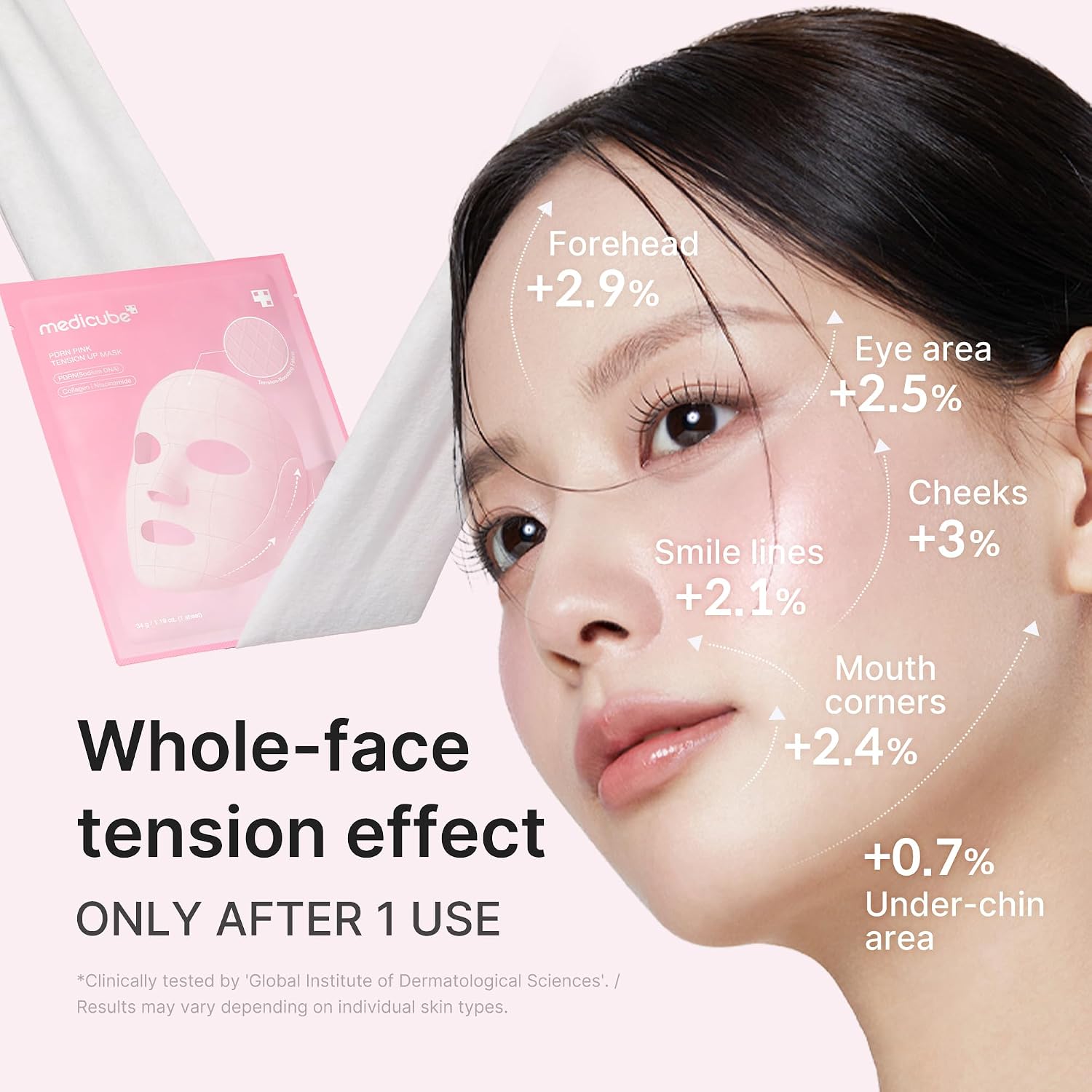 PDRN Pink Tension Up Mask - 4ea