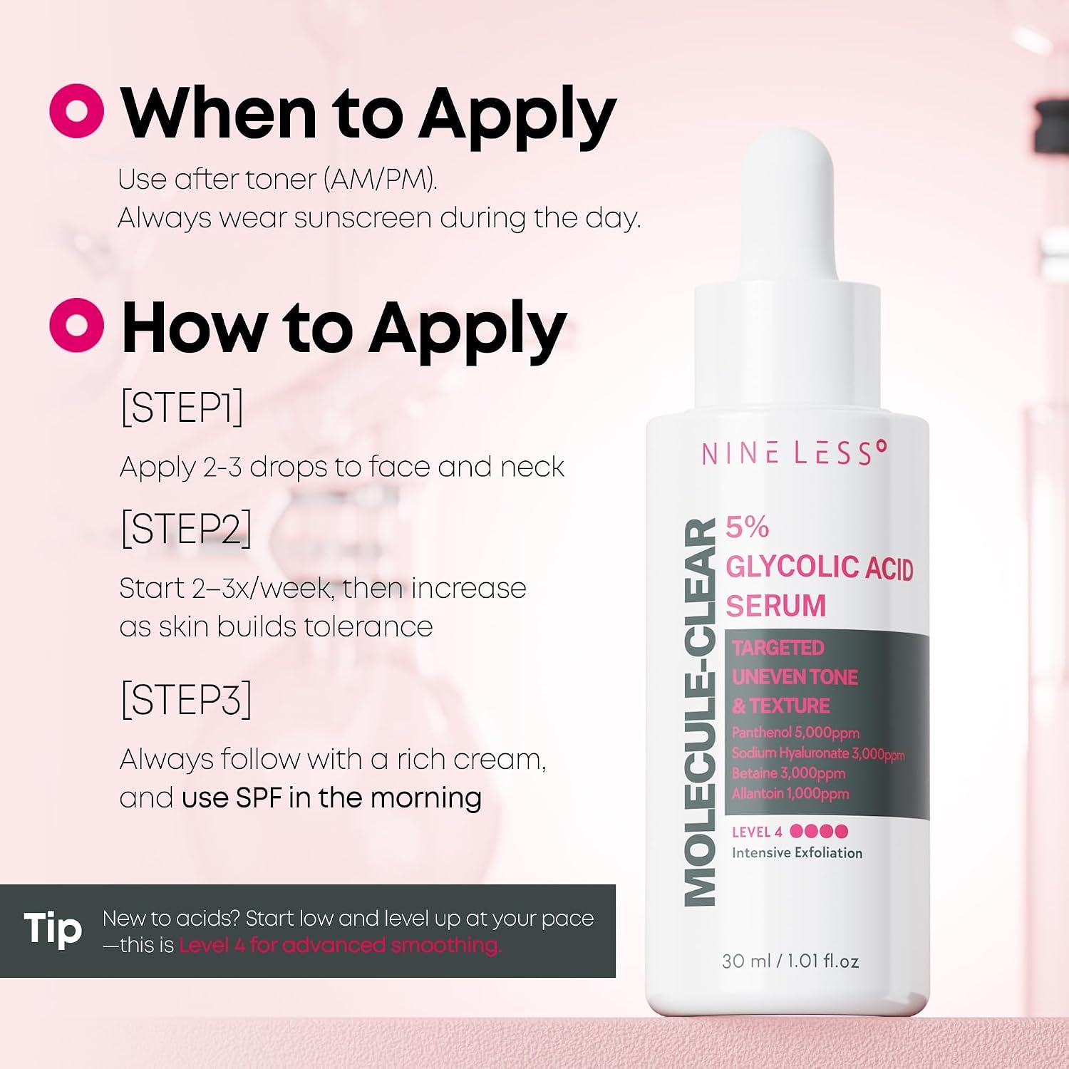 Molecule-Clear 5% Glycolic Acid Serum - 30ml