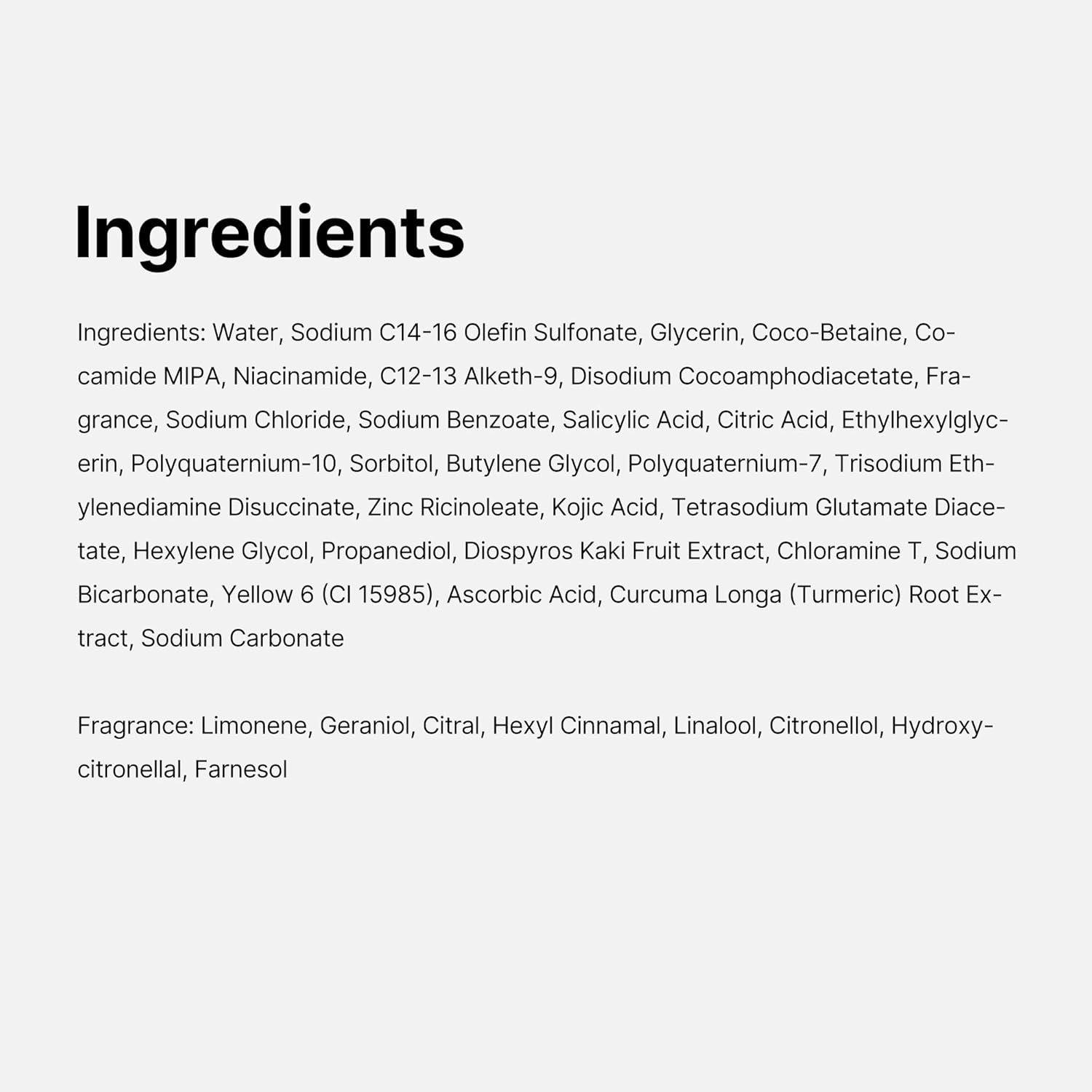 Kojic Acid Turmeric Vita Brightening Body Wash - 400ml