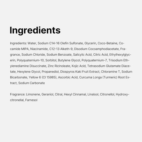 Kojic Acid Turmeric Vita Brightening Body Wash - 400ml