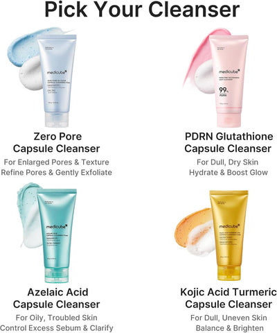 PDRN Pink Glutathione Capsule Cleansing Foam - 120g