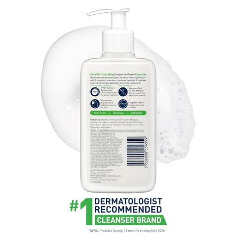 Hydrating Cream-to-Foam Cleanser - 237ml