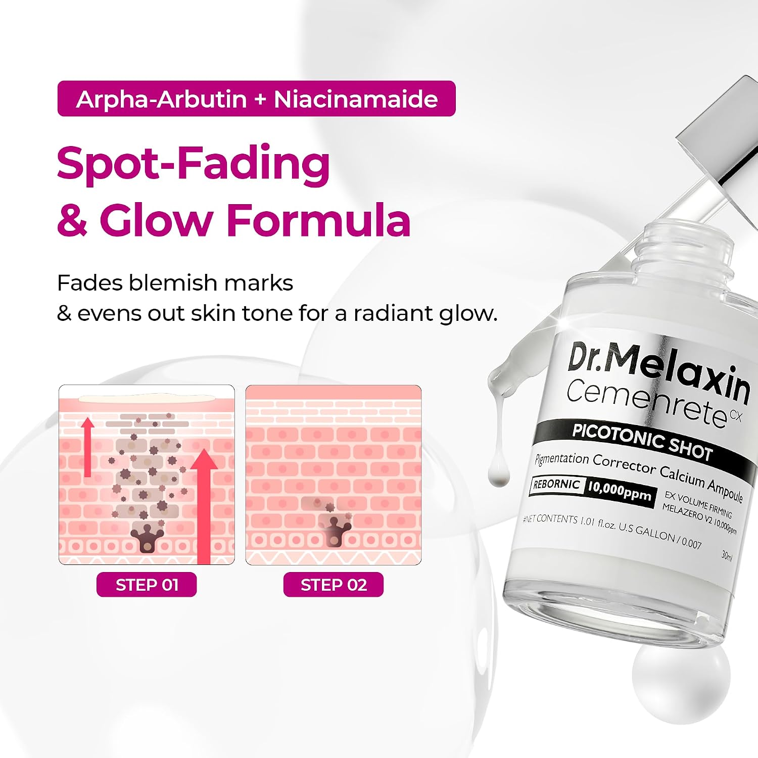 Cemenrete Picotonic Shot Pigmentation Ampoule - 30ml