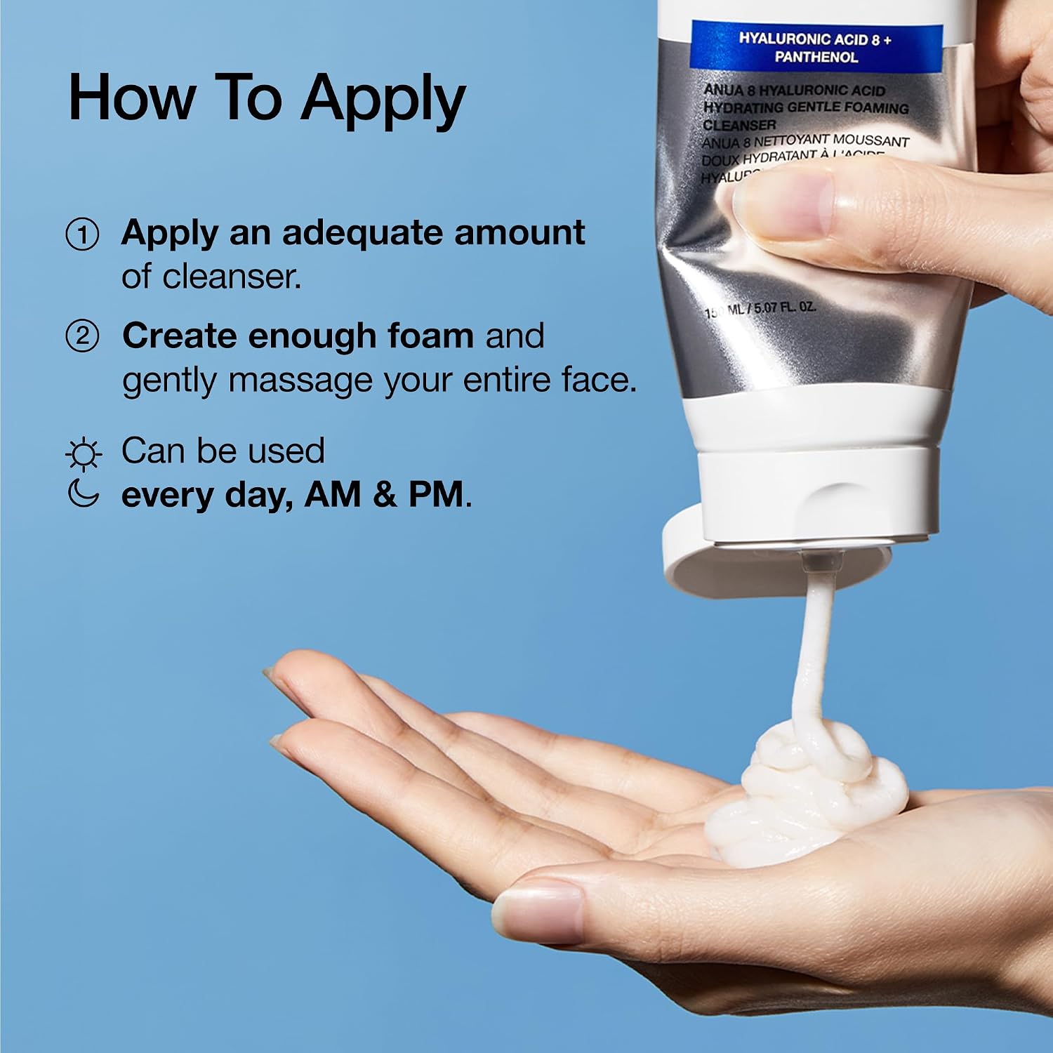 8 Hyaluronic Acid Hydrating Gentle Foaming Cleanser - 150ml