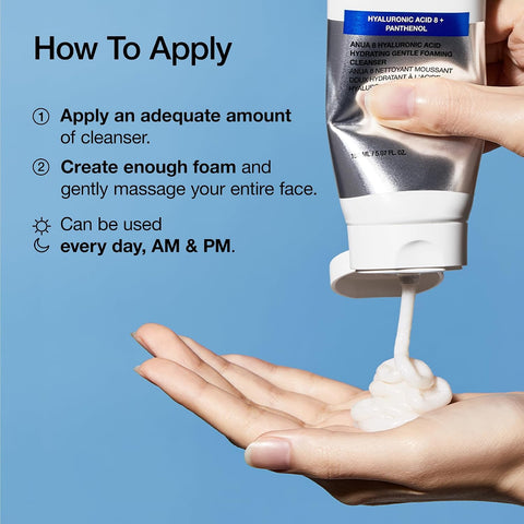 8 Hyaluronic Acid Hydrating Gentle Foaming Cleanser - 150ml