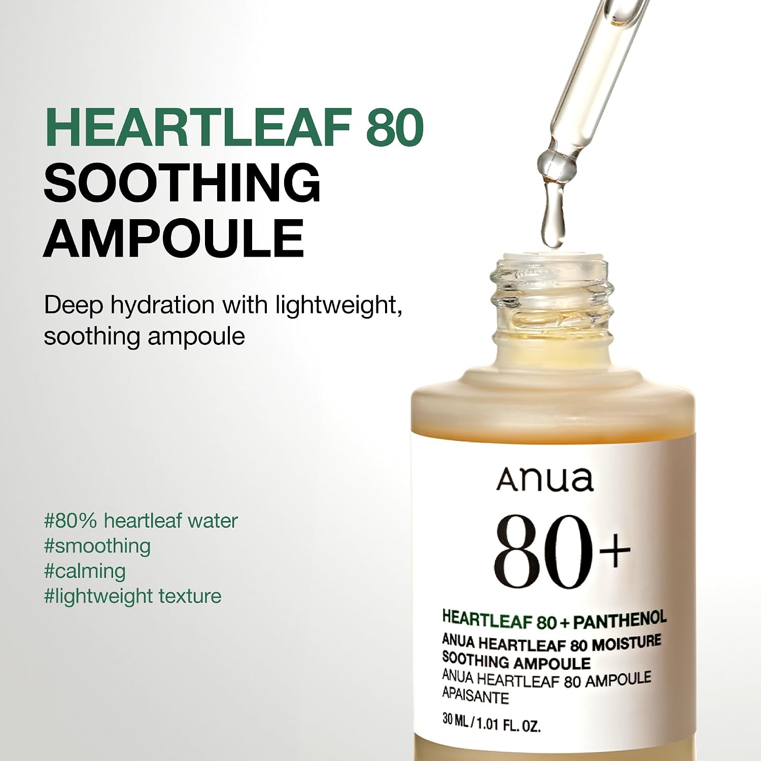 Heartleaf 80 Moisture Soothing Ampoule - 30ml