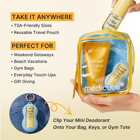 Fresh Glow Travel Body Kit - 3 Piece Set