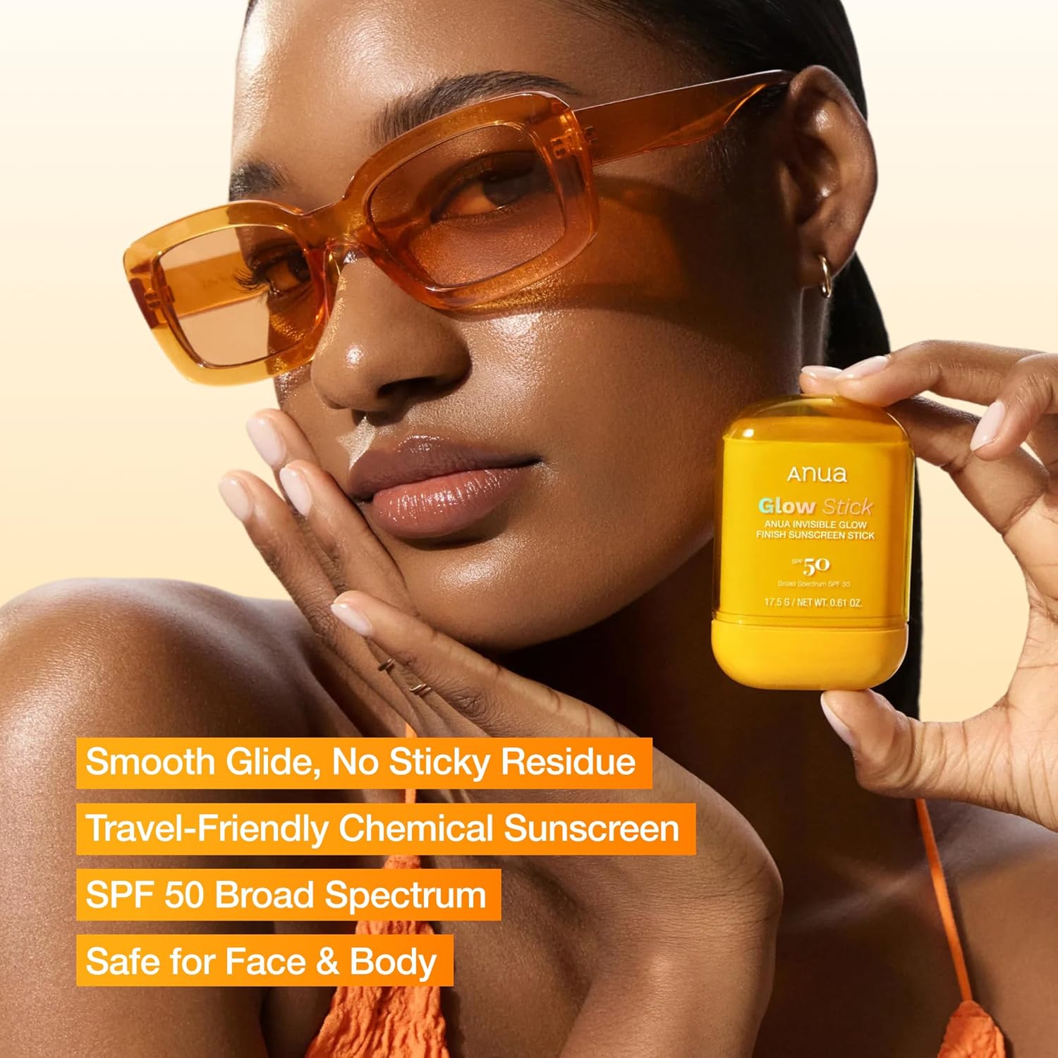 Invisible Glow Finish Sunscreen Stick - 18g