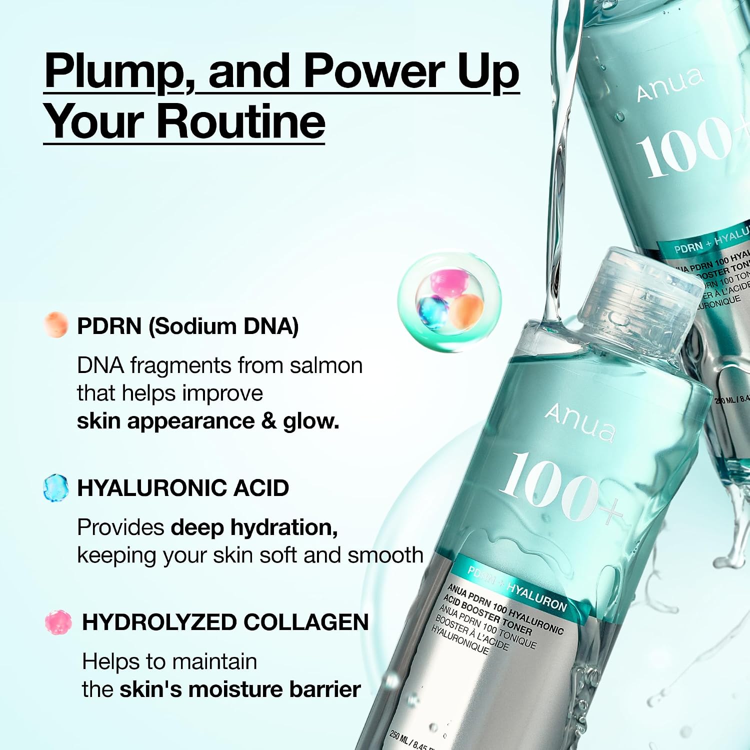 PDRN 100 Hyaluronic Acid Booster Toner - 250ml