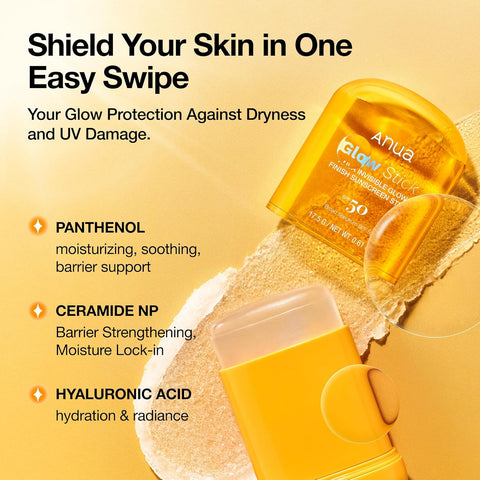 Invisible Glow Finish Sunscreen Stick - 18g