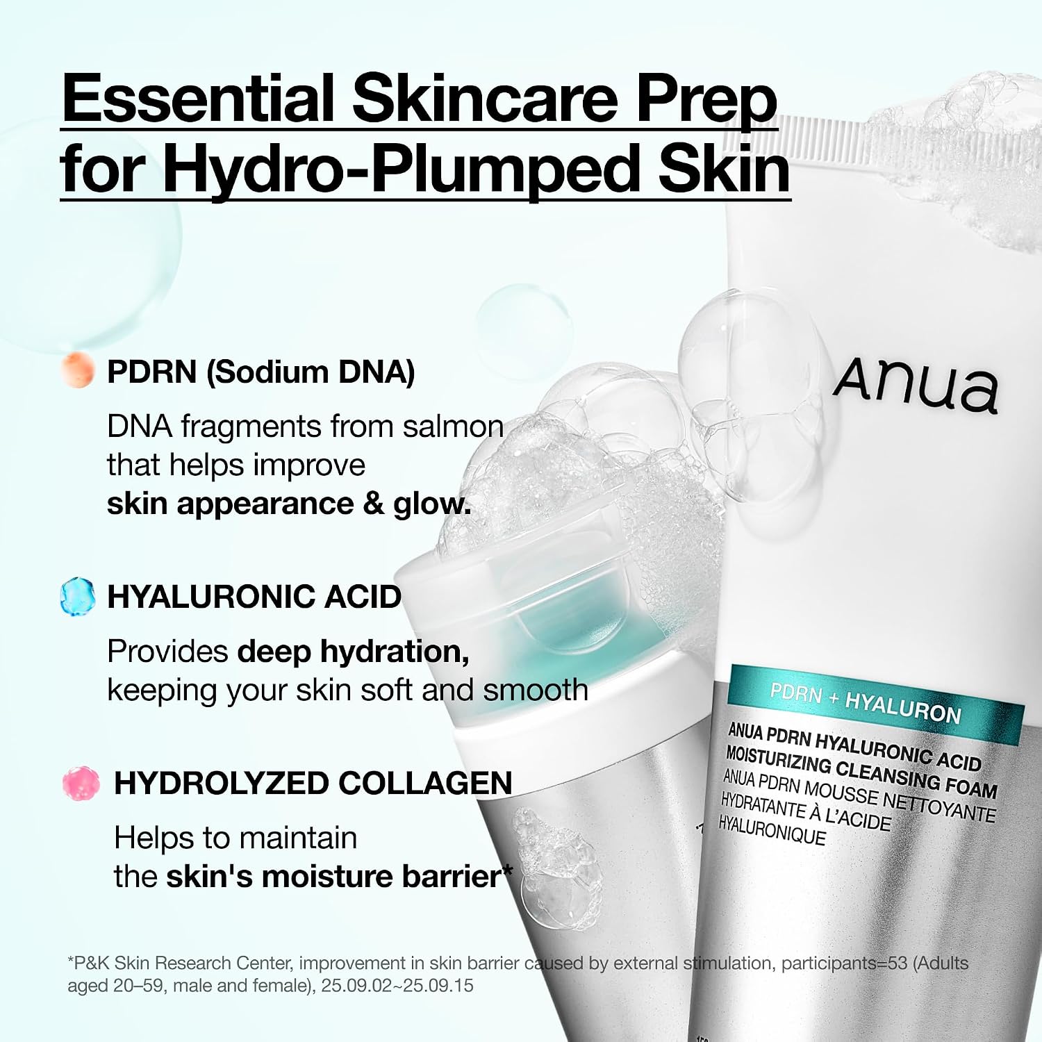 PDRN Hyaluronic Acid Moisturizing Cleansing Foam - 150ml