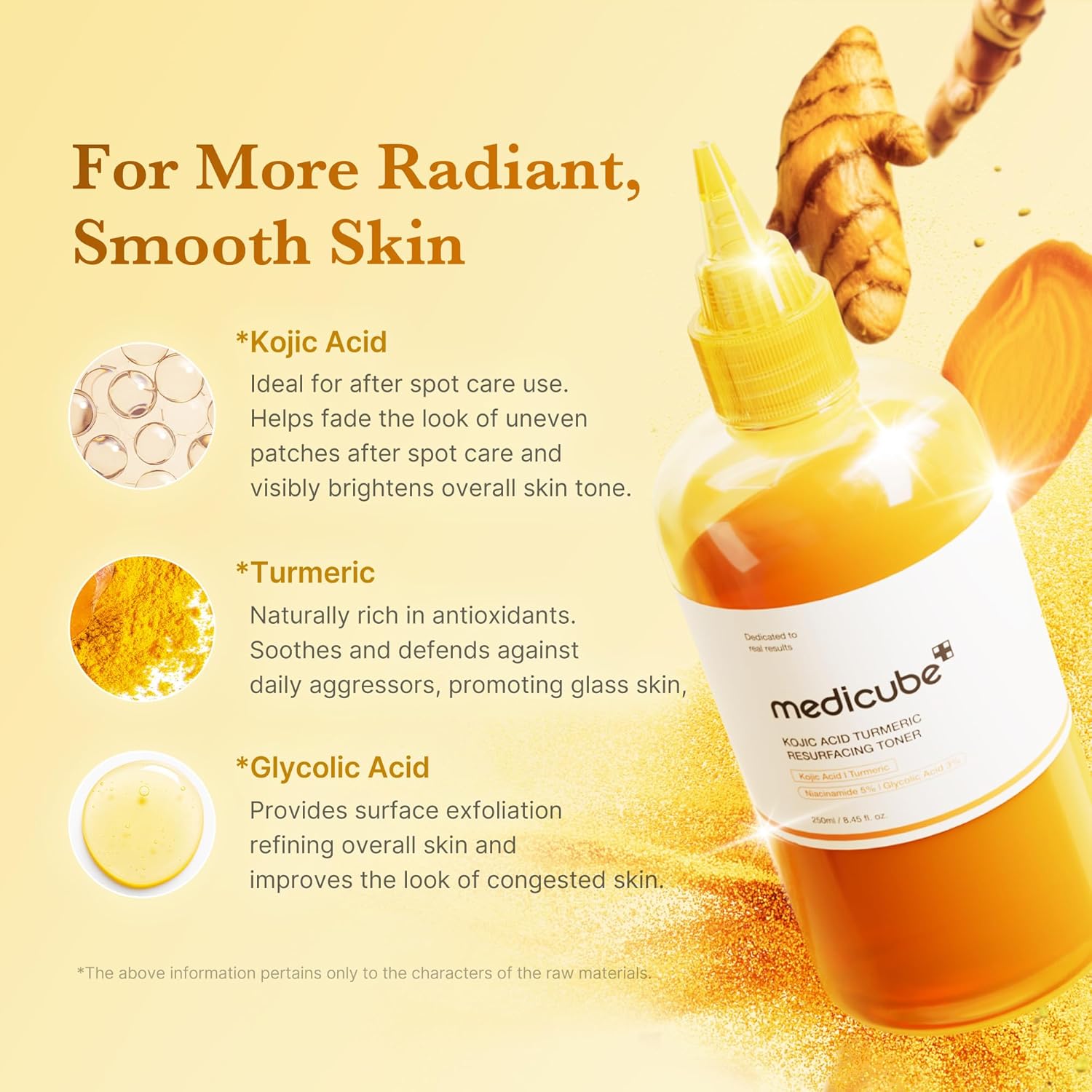 Kojic Acid Turmeric Resurfacing Toner - 250ml
