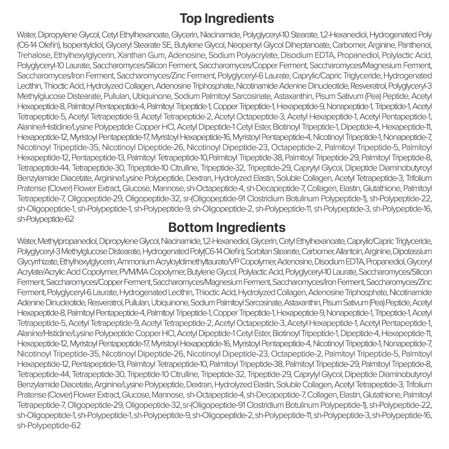 No.9 NAD+ BIO Lifting-sil Full Face Mask - 4 Sheets