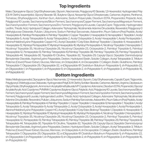 No.9 NAD+ BIO Lifting-sil Full Face Mask - 4 Sheets