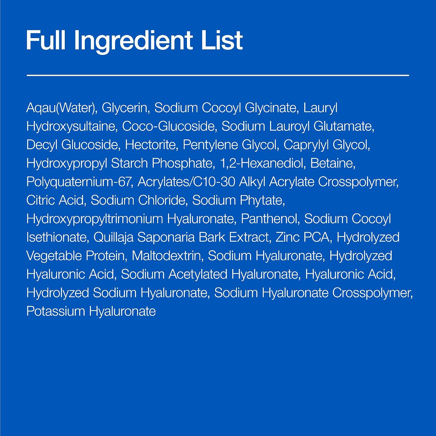 8 Hyaluronic Acid Hydrating Gentle Foaming Cleanser - 150ml