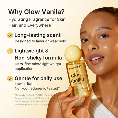 Glow Vanilla Hair & Body Fragrance Mist - 100ml