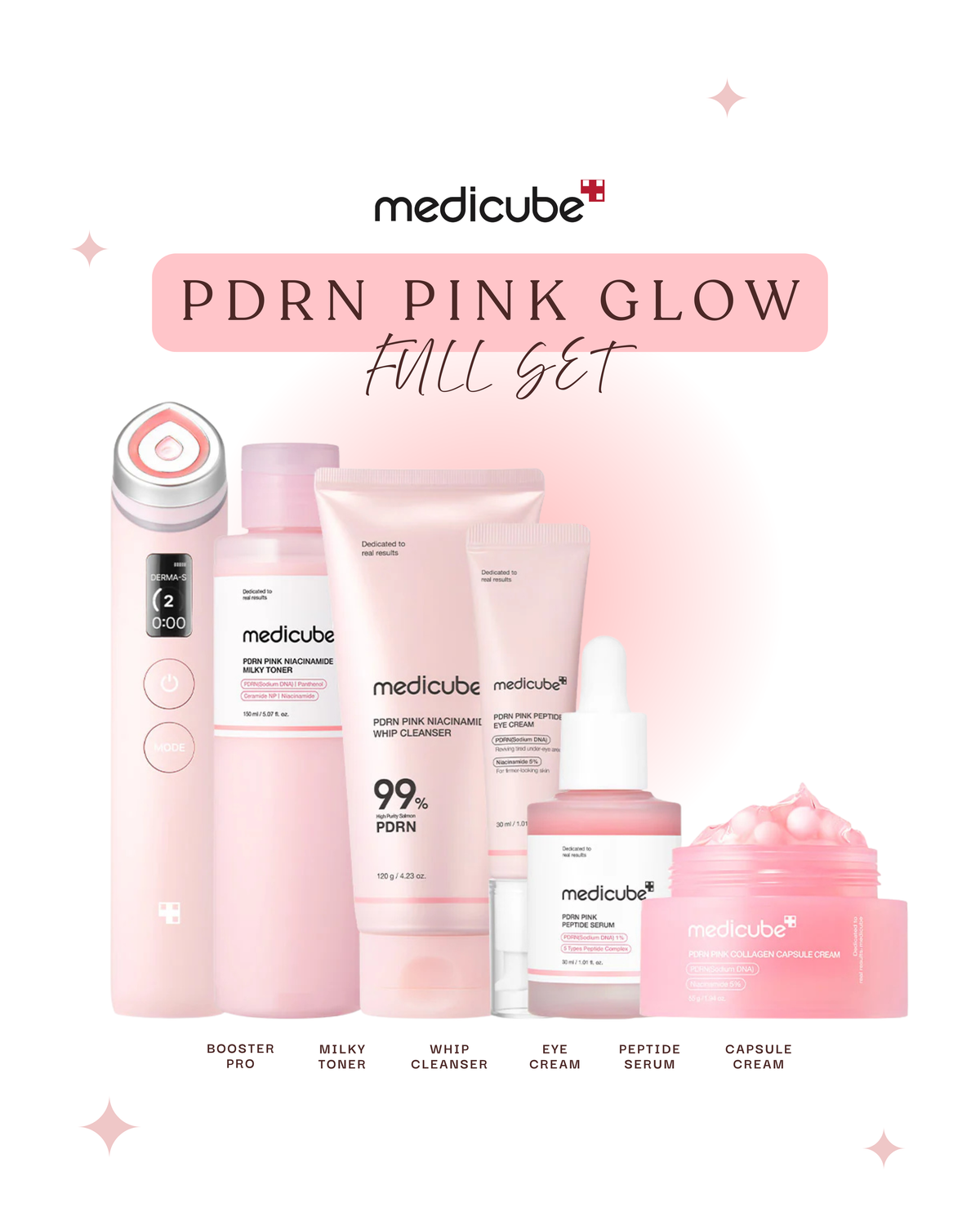 PDRN Pink Glow Full Set - Medicube-Medicube-Noura Skincare