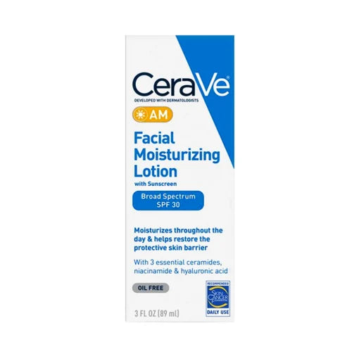 Cerave AM Facial Moisturizing Lotion With Sun SPF 30 3 FL.OZ 89ml