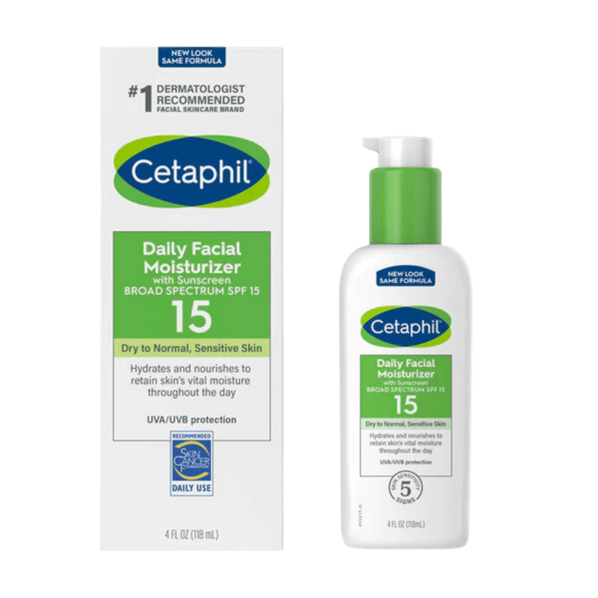 Cetaphil Daily Facial Moisturizer with Sunscreen SPF 15 (118 ml)