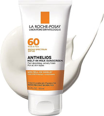 La Roche-Posay Anthelios Melt-In Sunscreen Milk Body & Face Sunscreen Lotion Broad Spectrum SPF 60, Oxybenzone Free, Oil-Free Sunscreen, Water Resistant