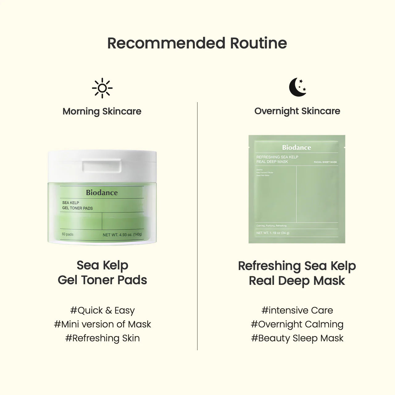 Sea Kelp Gel Toner Pads - 60 Pads