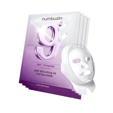 No.9 NAD+ BIO Lifting-sil Full Face Mask - 4 Sheets