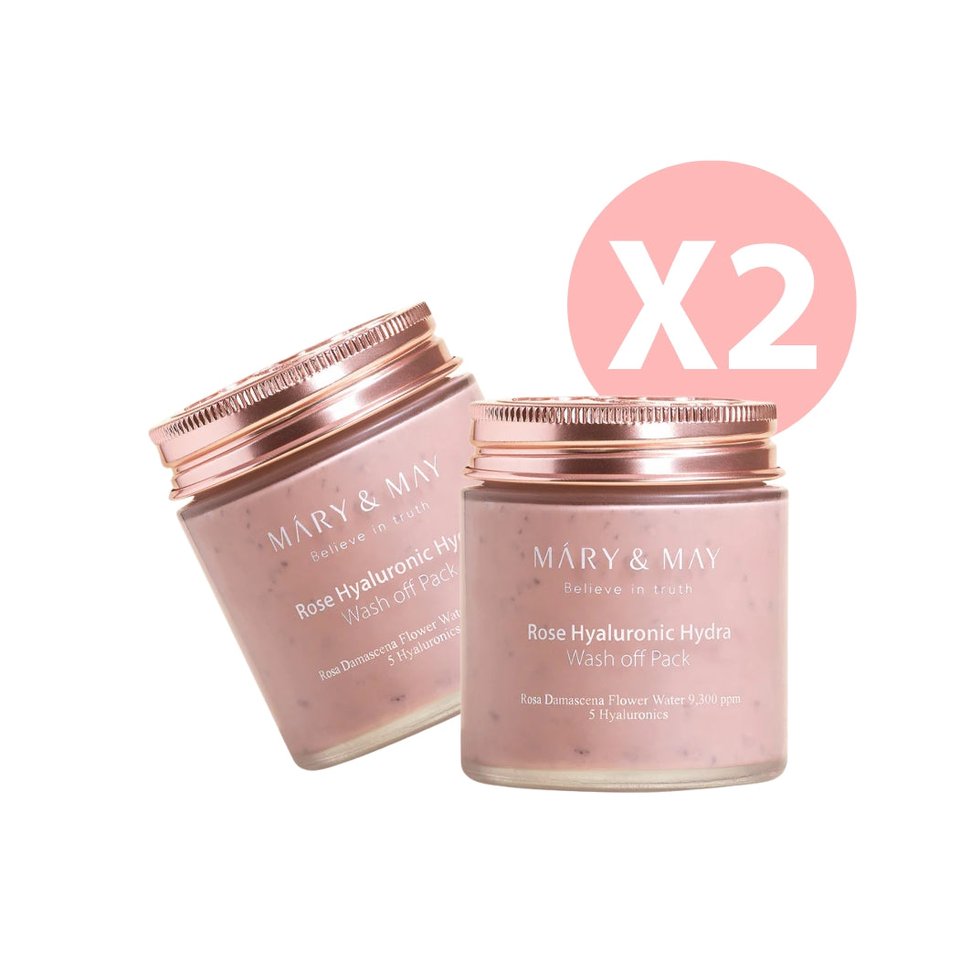 Vegan Rose Hyaluronic Hydra Wash off Pack (Twin Pack)
