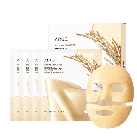 Rice 70 Glow Collagen Mask - 4 Pcs