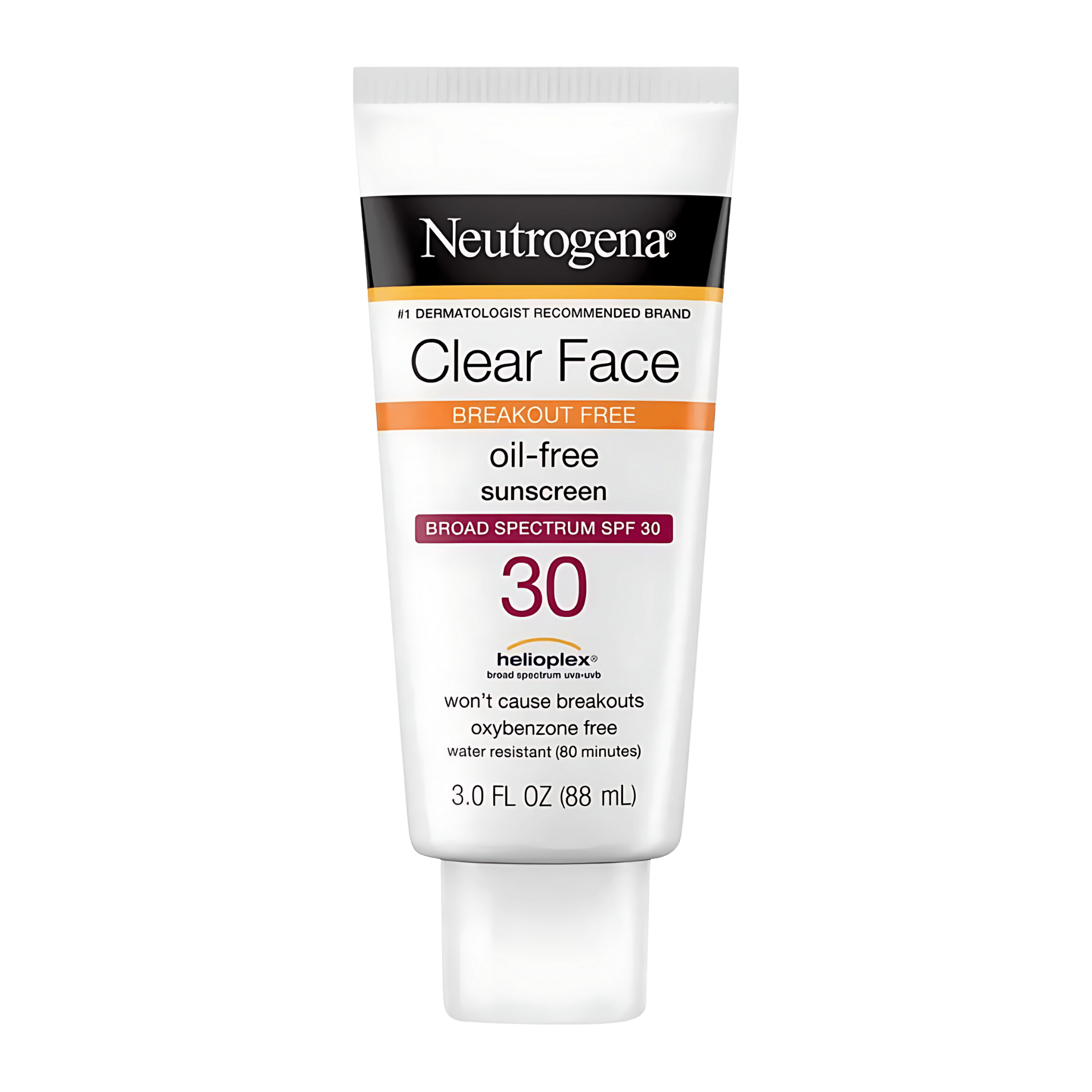 Neutrogena Clear Face - oil free sunscreen SPF 30 / SPF 50 (88mL)