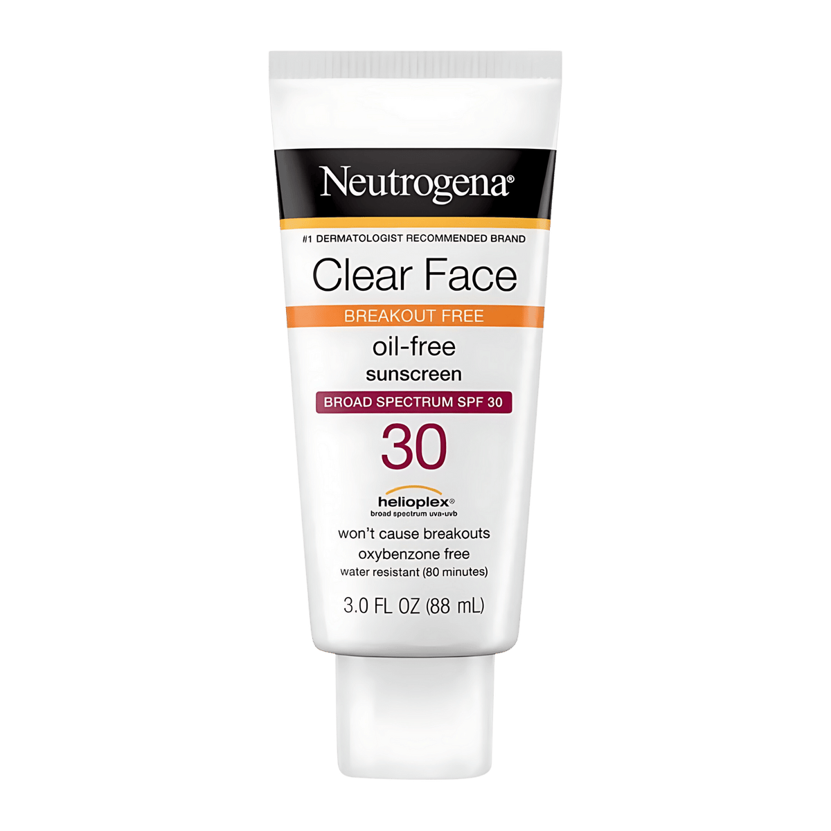 Neutrogena Clear Face - oil free sunscreen SPF 30 / SPF 50 (88mL)