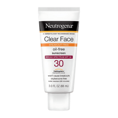 Neutrogena Clear Face - oil free sunscreen SPF 30 / SPF 50 (88mL)