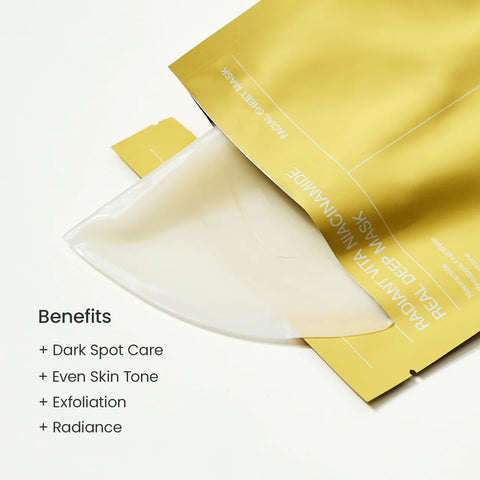 Radiant Vita Niacinamide Real Deep Mask - 4 Masks
