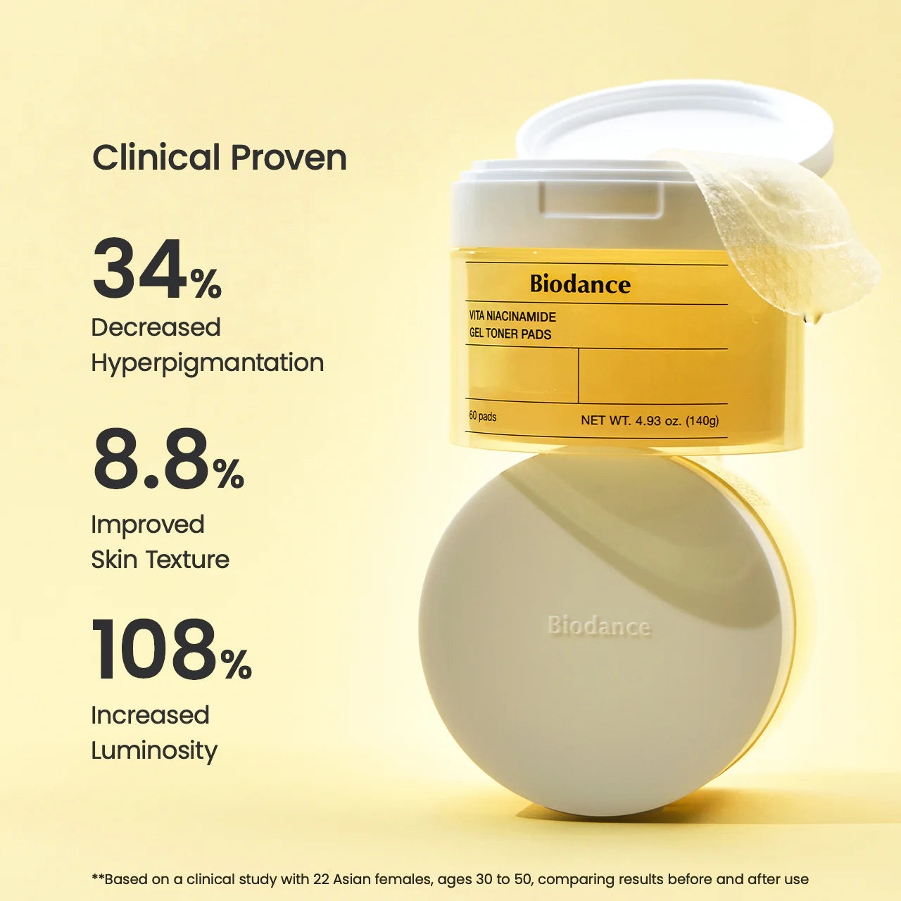 Vita Niacinamide Gel Toner Pads - 60 Pads